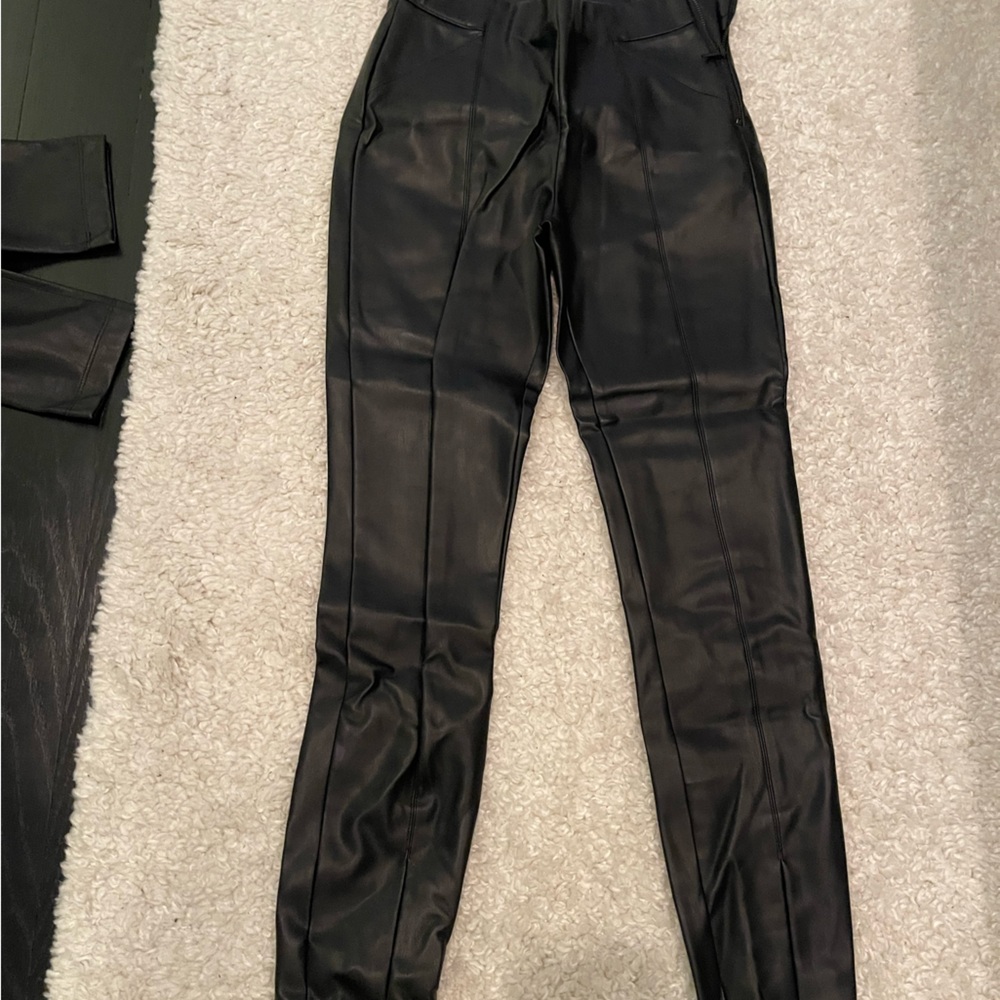 Zara vegan leggings
